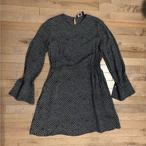 Theory Mini Lucillia Long Sleeved Silk Dress size 6